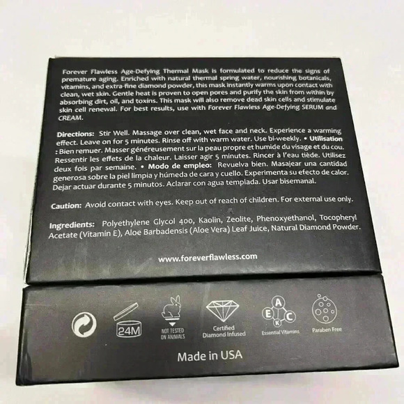 Forever Flawless Diamond Infused‎ Age-Defying Thermal Mask 50gr anti aging - Picture 3 of 5